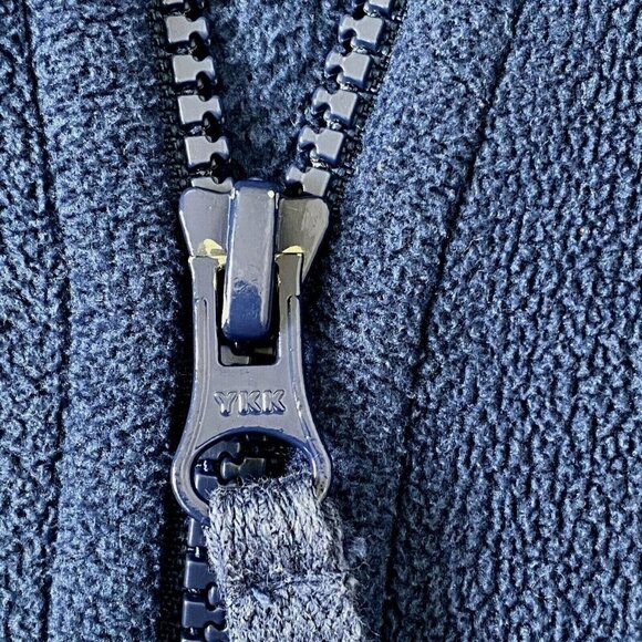 Lands' End Women's size Small 1/4 Zip Sweater Neck Pullover Fleece Top Blue - Picture 6 of 11